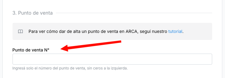 Campo de punto de venta en Krenta