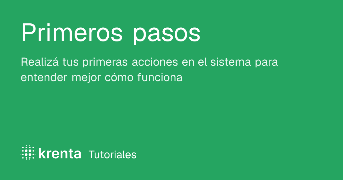 Primeros pasos